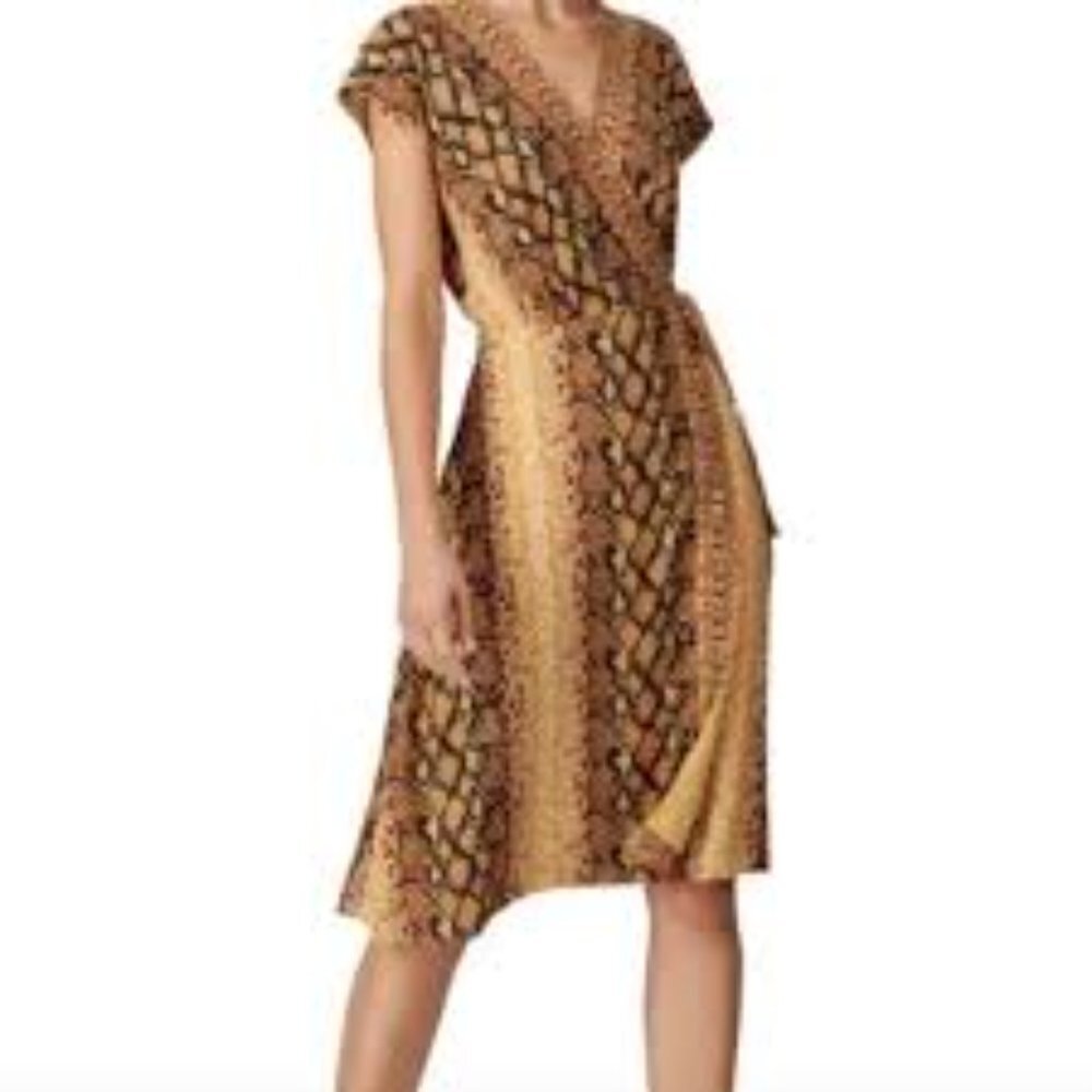 Joie - Bethwyn Snakeskin Print Wrap Size XXS